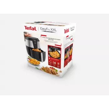 Fritadeira de ar quente Tefal Easy Fry EY701D Single 5,6 L autónoma 1850 W preto, aço inoxidável