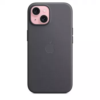 Apple capa FineWoven com MagSafe iPhone 15 preto