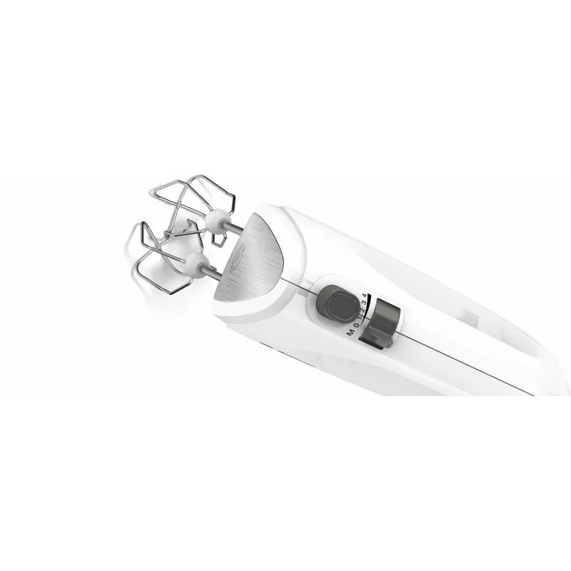 Batedeira manual Bosch MFQ24200 — 400 W, 4 velocidades, turbo, aço escovado/branco