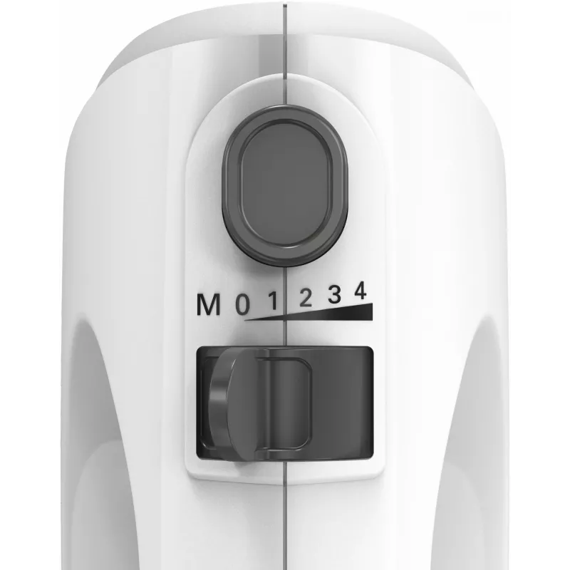 Batedeira manual Bosch MFQ24200 — 400 W, 4 velocidades, turbo, aço escovado/branco