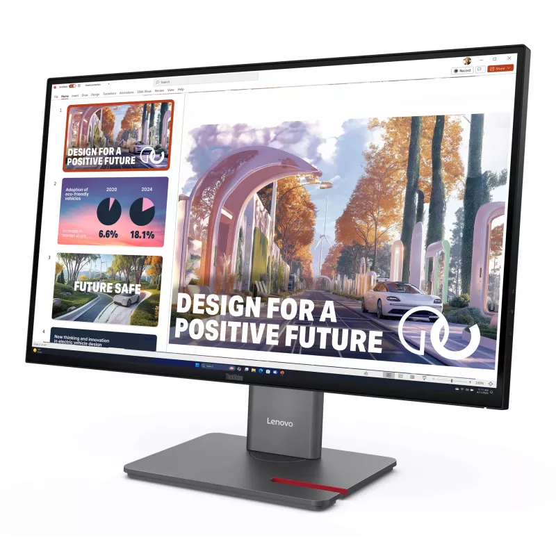 Monitor Lenovo ThinkVision P27QD-40, 68,6 cm (27 polegadas), 2560 x 1440 píxeis, Wide Quad HD, LED, 6 ms, preto