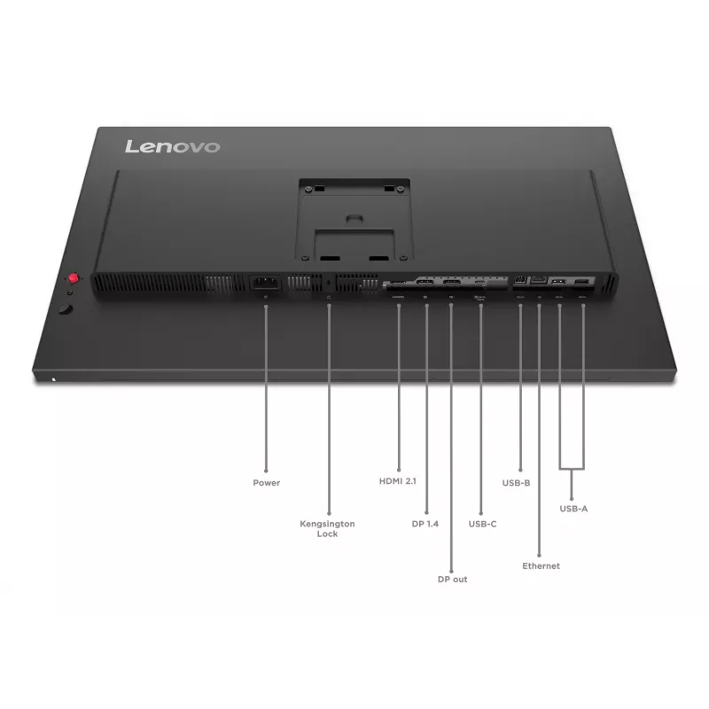 Monitor Lenovo ThinkVision P27QD-40, 68,6 cm (27 polegadas), 2560 x 1440 píxeis, Wide Quad HD, LED, 6 ms, preto