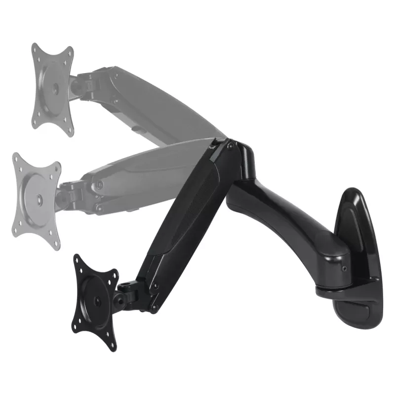 ARCTIC W1-3D - Suporte de parede para monitor com tecnologia de elevação a gás, 8 kg, 33 cm (13 polegadas), 81,3 cm (32 polegadas), 75 x 75 mm, 100 x 100 mm, preto