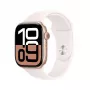 APPLE Watch Series 10 GPS 46mm caixa de alumínio rosa-ouro com bracelete desportiva Light Blush - M/L