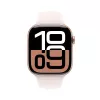 APPLE Watch Series 10 GPS 46mm caixa de alumínio rosa-ouro com bracelete desportiva Light Blush - M/L