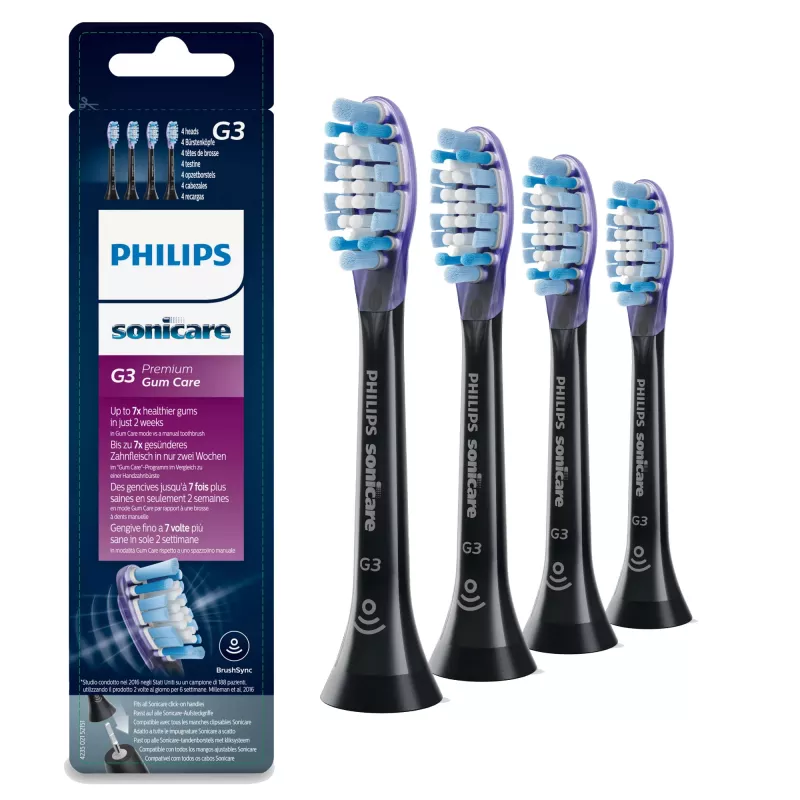 Philips G3 Premium Gum Care HX9054/33 pack de 4 cabeças de escova de dentes sónica substituíveis