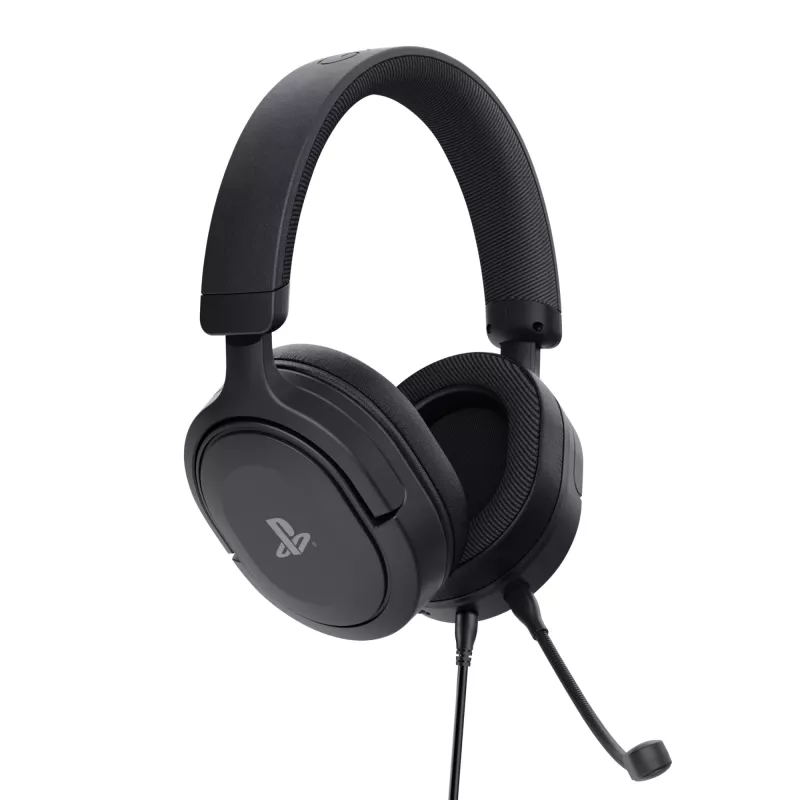 Headset Trust GXT 498 Forta com fios arco de cabeça gaming preto