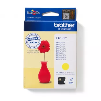 Brother LC-121Y tinte, 1 unid., original amarelo