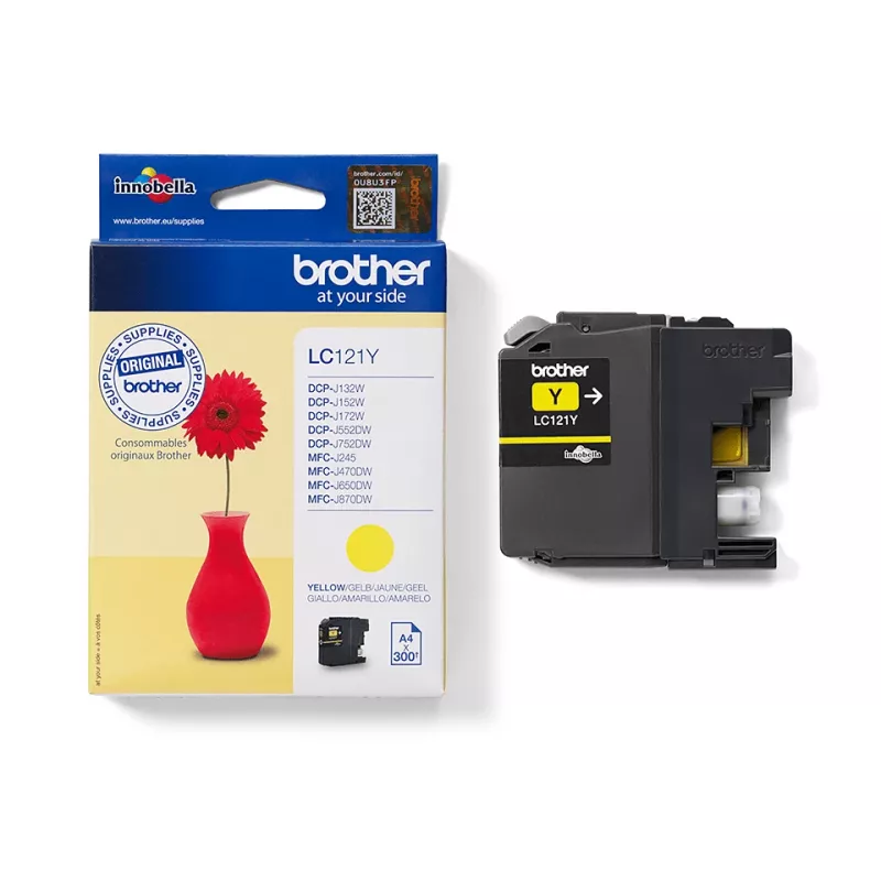 Brother LC-121Y tinte, 1 unid., original amarelo