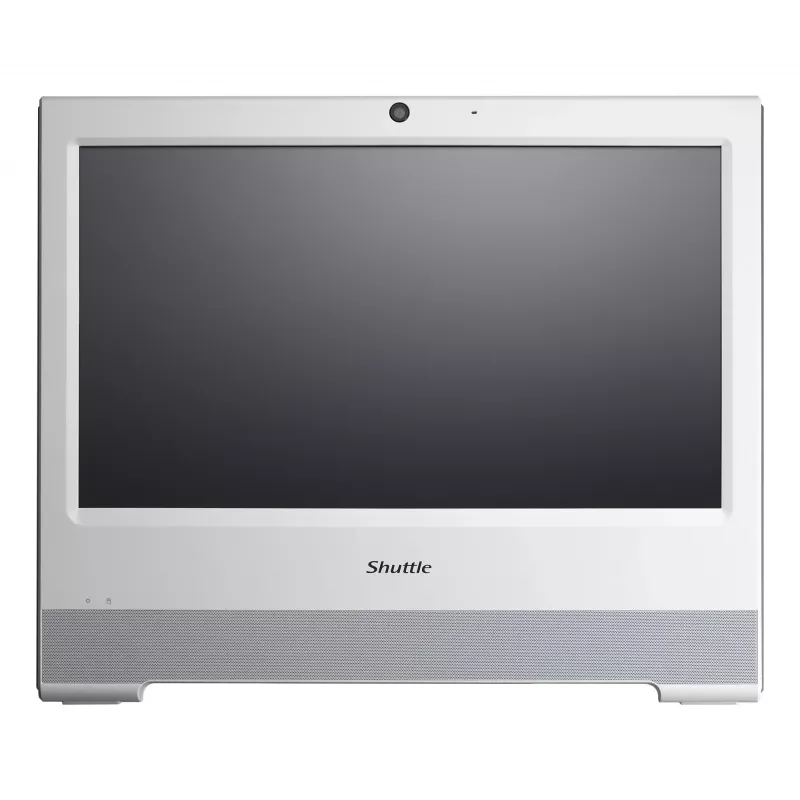 Shuttle XPC X50V9 barebone tudo-em-um, ecrã tátil de 15,6 polegadas 1366×768, Intel Celeron 7305, Wi-Fi, LAN, HDMI, 90 W, sem sistema operativo, branco