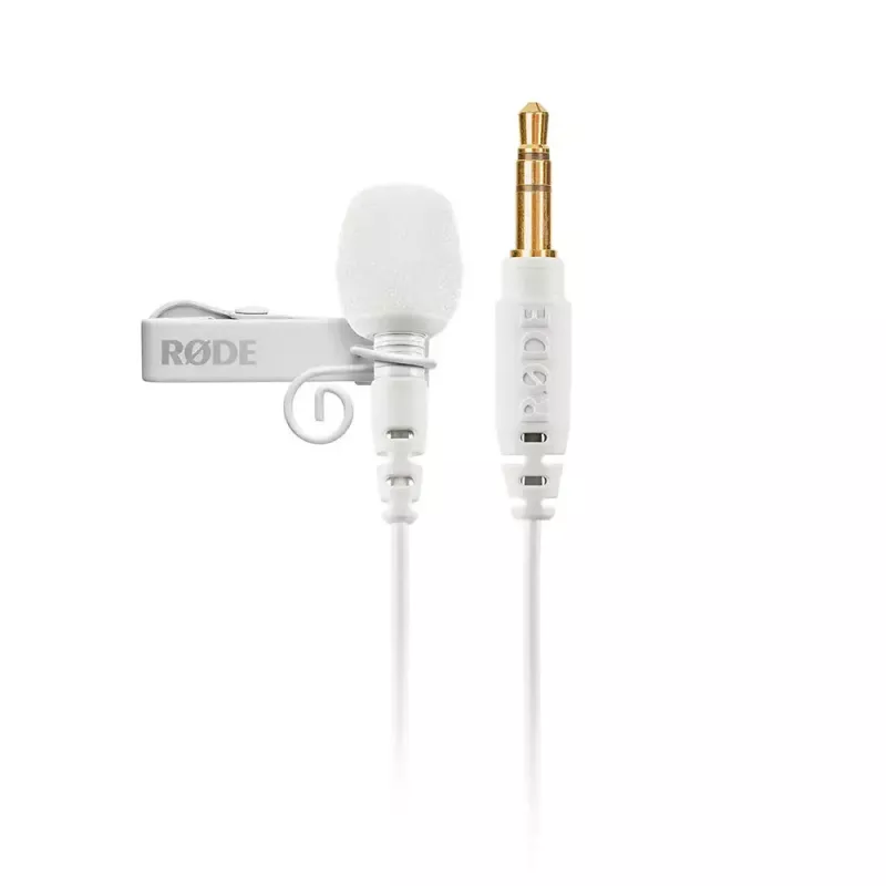 RØDE Lavalier GO LAVGOW microfone de lapela com clip, 20–20000 Hz, branco