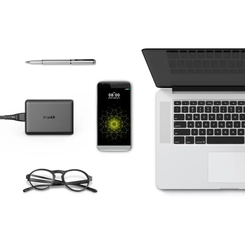 ANKER Powerport Speed 5 2x Quick Charge 3.0 Eu preto