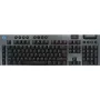Teclado gaming sem fios LOGITECH G915 X Lightspeed Low Profile - preto - Qwerty - US International Tactile