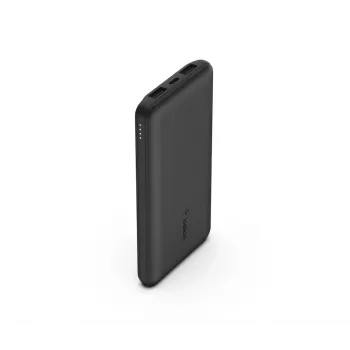 Powerbank BELKIN 10k com USB-C 15 W Dual USB-A cabo USB-A para C de 15 cm preto