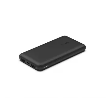 Powerbank BELKIN 10k com USB-C 15 W Dual USB-A cabo USB-A para C de 15 cm preto
