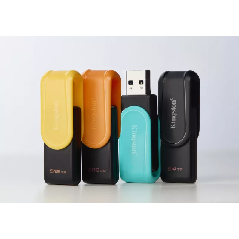 Kingston Technology DataTraveler 512GB Portátil USB 3.2 Gen 1 Exodia S (preto/amarelo)