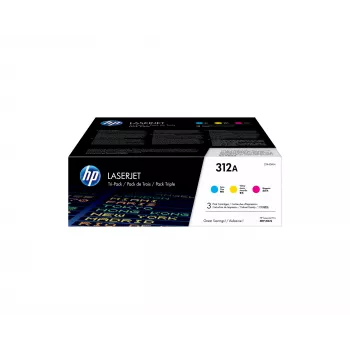 Cartucho de toner HP 312A ciano Tri-Pack 6000 páginas