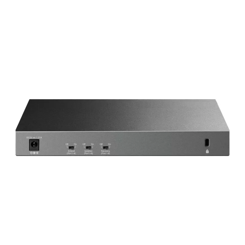 Switch não gerido TP-LINK LS1210GP 10 portas Gigabit, 8× PoE+ (61 W total), 1× SFP, 9× RJ-45 Gigabit