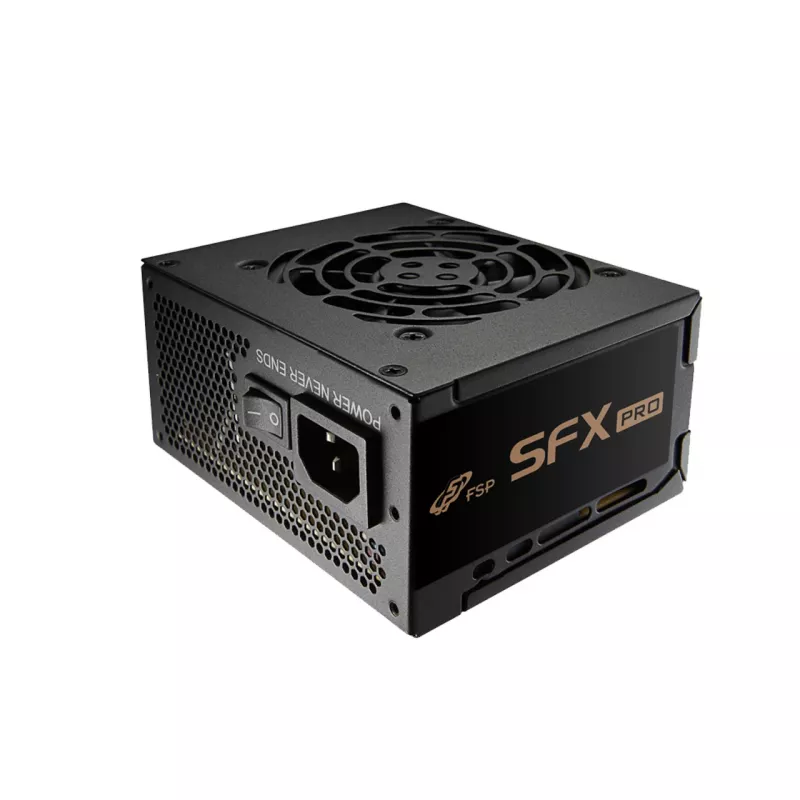 Fonte de alimentação FSP SFX PRO 450W SFX SFX3.3 preto, 450 W, 100 - 240 V, 50 - 60 Hz, 6 A, 2.5 A, ativa