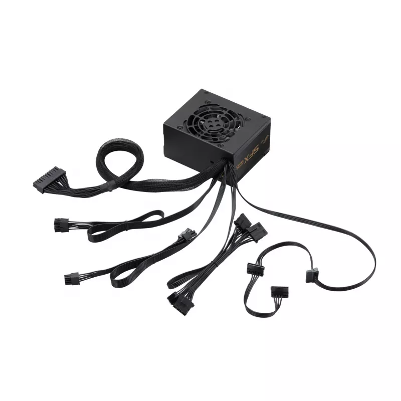 Fonte de alimentação FSP SFX PRO 450W SFX SFX3.3 preto, 450 W, 100 - 240 V, 50 - 60 Hz, 6 A, 2.5 A, ativa