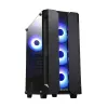 Caixa de PC CHIEFTEC GS-01B-OP torre preto – vidro temperado, ventoinha RGB, suporta ATX/Micro-ATX, GPU até 320 mm