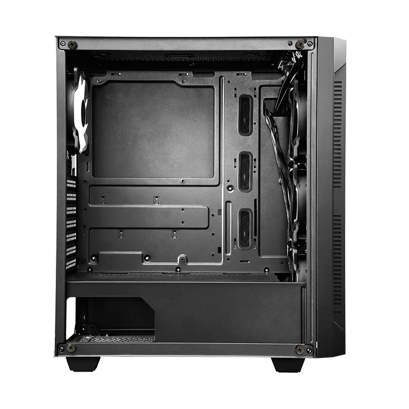 Caixa de PC CHIEFTEC GS-01B-OP torre preto – vidro temperado, ventoinha RGB, suporta ATX/Micro-ATX, GPU até 320 mm