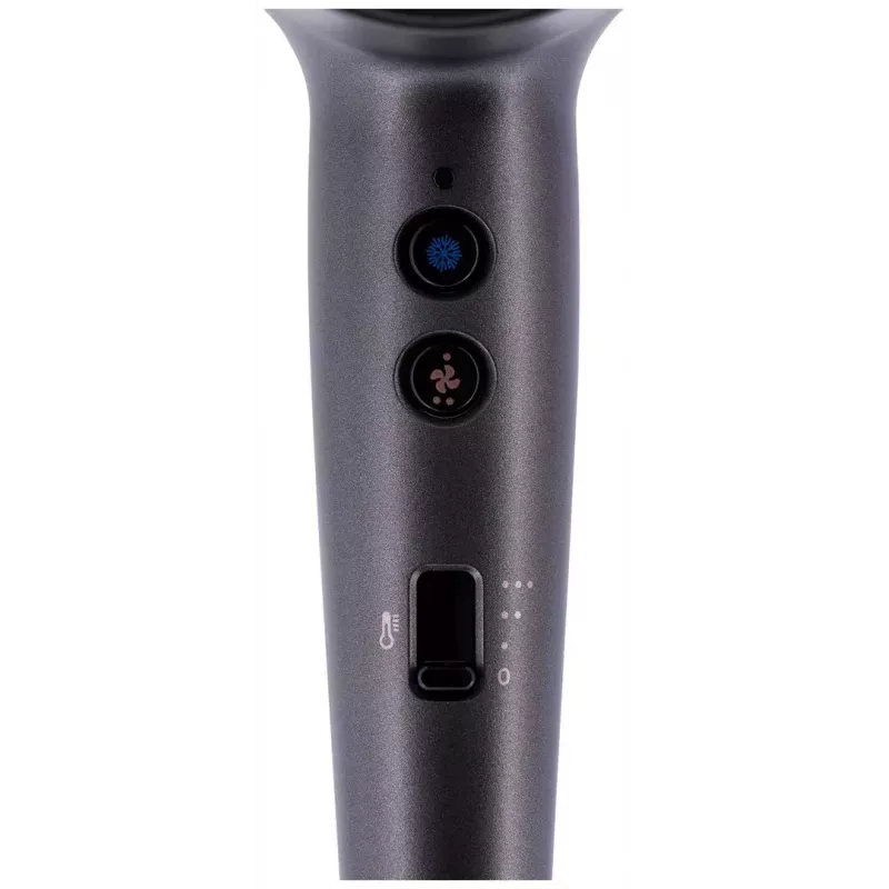 Secador de cabelo Remington D6077 2000 W, função de iões, jato frio, difusor, 3 níveis de temperatura, cinzento/bronze