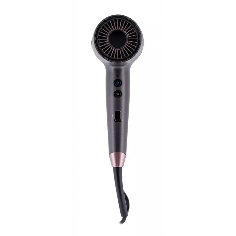 Secador de cabelo Remington D6077 2000 W, função de iões, jato frio, difusor, 3 níveis de temperatura, cinzento/bronze
