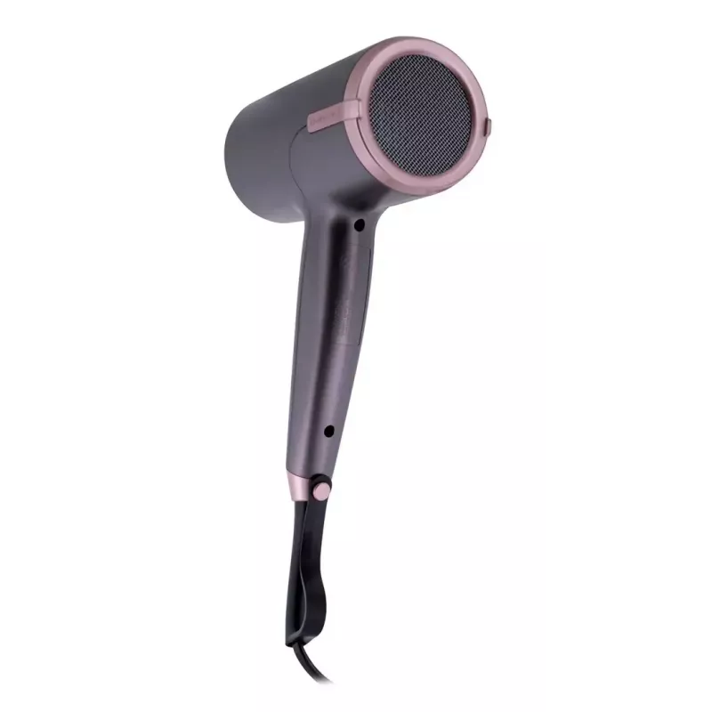 Secador de cabelo Remington D6077 2000 W, função de iões, jato frio, difusor, 3 níveis de temperatura, cinzento/bronze