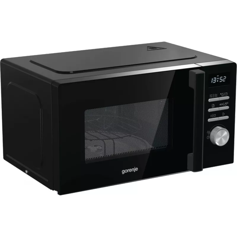 Micro-ondas combinado Gorenje MO20A4BH — 20 L, 800 W, preto, 5 níveis de potência