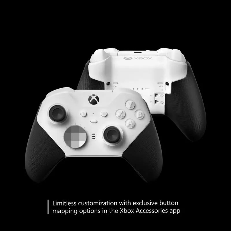 Comando Microsoft Xbox Elite Wireless Series 2 Core preto branco Bluetooth USB