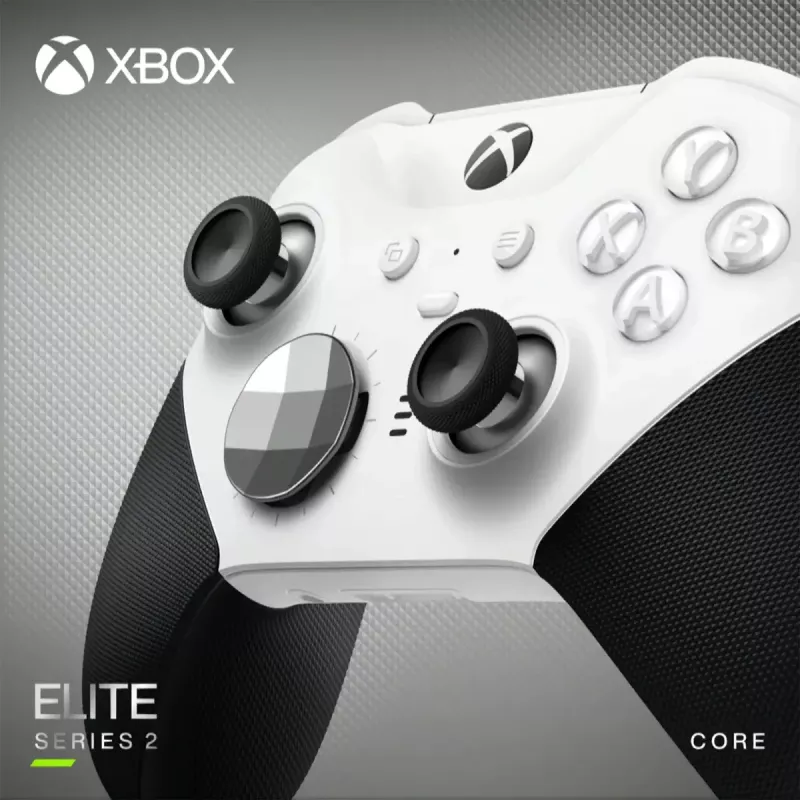 Comando Microsoft Xbox Elite Wireless Series 2 Core preto branco Bluetooth USB