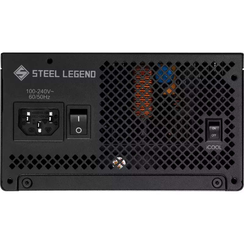 Fonte de alimentação ASROCK SL-1000G Steel Legend 1000 W 20+4-Pin ATX 80 PLUS Gold preto