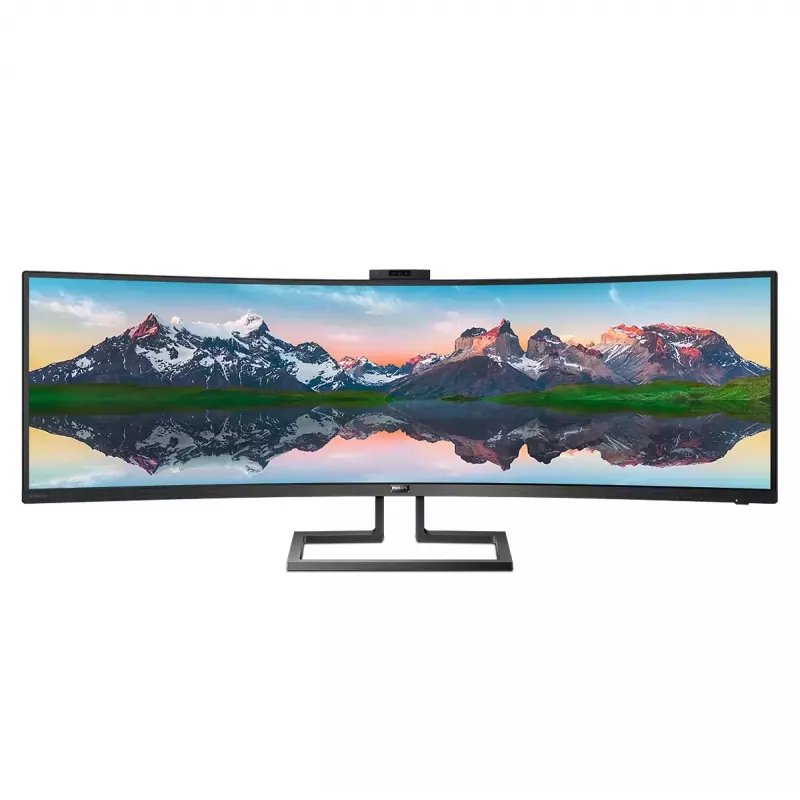 Philips P Line 32:9 SuperWide Curved Ecrã LCD 499P9H/00, 124 cm (48,8 polegadas), 5120 x 1440 píxeis, UltraWide Dual Quad HD, LCD, 5 ms, preto