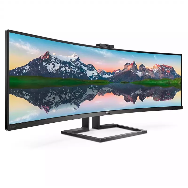 Philips P Line 32:9 SuperWide Curved Ecrã LCD 499P9H/00, 124 cm (48,8 polegadas), 5120 x 1440 píxeis, UltraWide Dual Quad HD, LCD, 5 ms, preto
