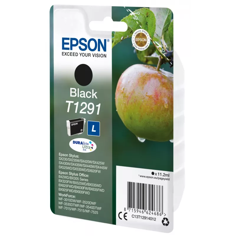 Epson Apple Singlepack preto T1291 DURABrite Ultra tinta