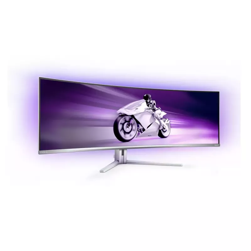 Philips Evnia 8000 49M2C8900L/00 Monitor de computador 124,2 cm (48,9 polegadas) 5120 x 1440 píxeis Dual QHD QD-OLED branco