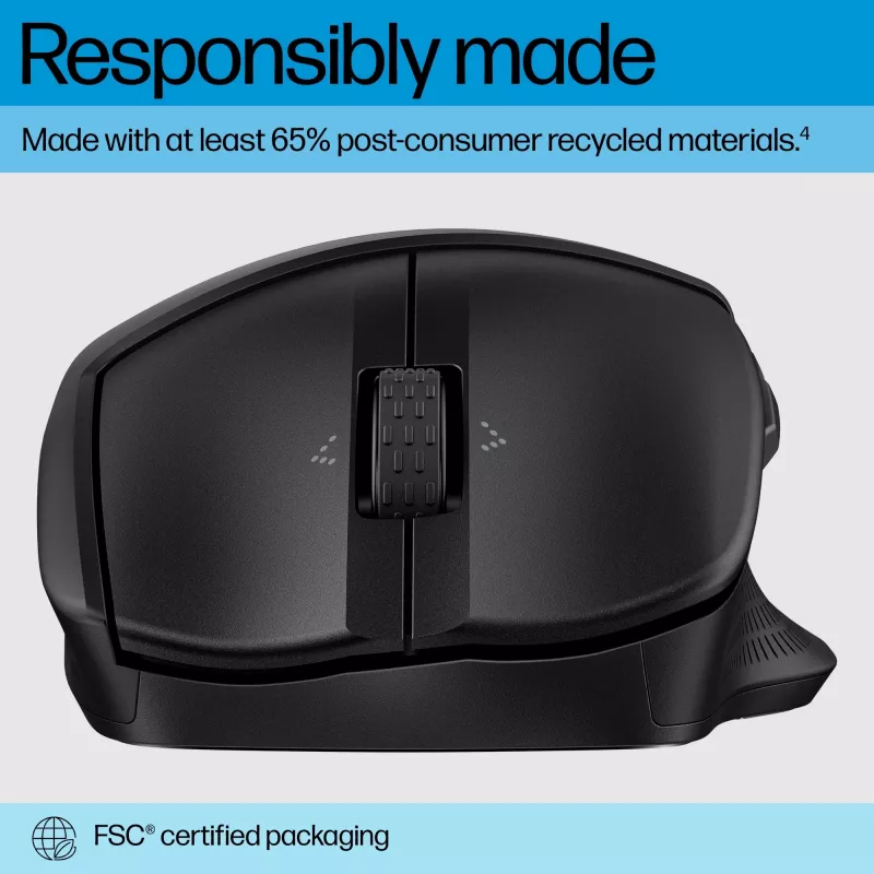 HP 480 Comfort Rato Bluetooth, destro, Bluetooth, 4000 DPI, preto