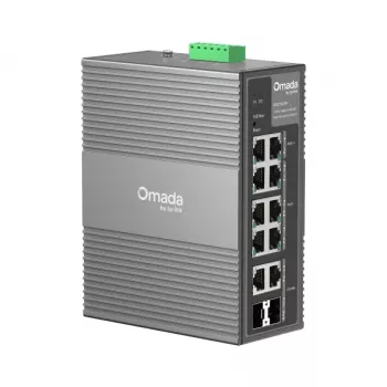 TP-Link Omada Switch Industrial Easy Managed 10 portas Gigabit com 6 portas PoE+ e 2 portas PoE++