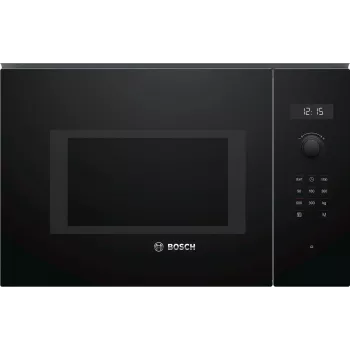 Micro-ondas de encastrar Bosch Serie 6 BFL554MB0 – 900 W, 25 L, controlo rotativo e tátil, preto