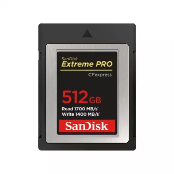 WESTERN DIGITAL SanDisk CF Express Extreme Pro 512 GB, 1700 MB/s Leitura, 1400 MB/s Escrita