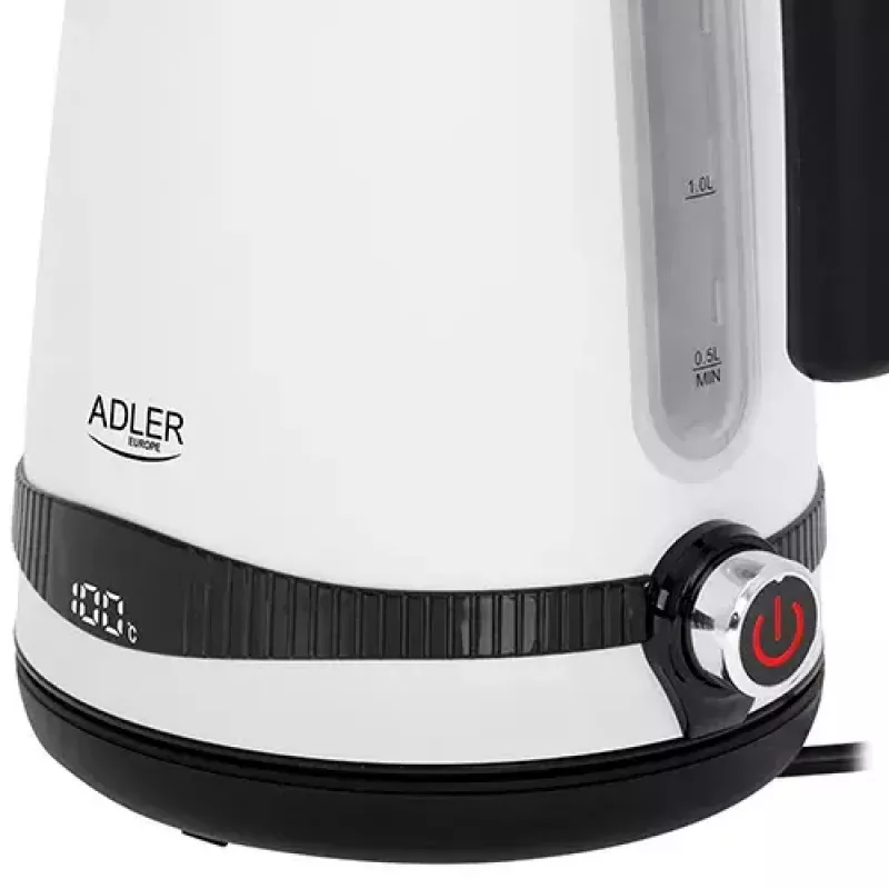 Chaleira elétrica Adler 1,7 L 2200 W branca