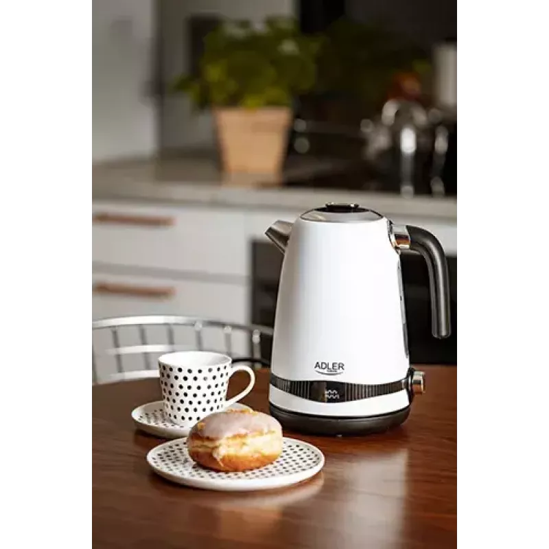 Chaleira elétrica Adler 1,7 L 2200 W branca