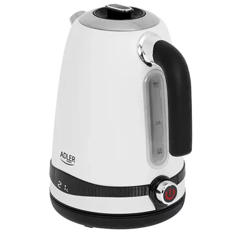 Chaleira elétrica Adler 1,7 L 2200 W branca
