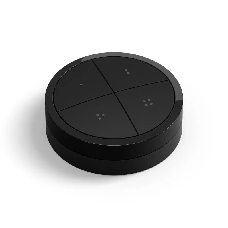 Philips Hue Tap Dial interruptor, sem fios, ZigBee, montagem na parede, plástico, preto