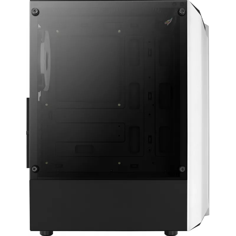 Aerocool Bionic V2 caixa de PC Midi Tower, ATX / micro ATX / Mini-ITX, vidro temperado, RGB, branca