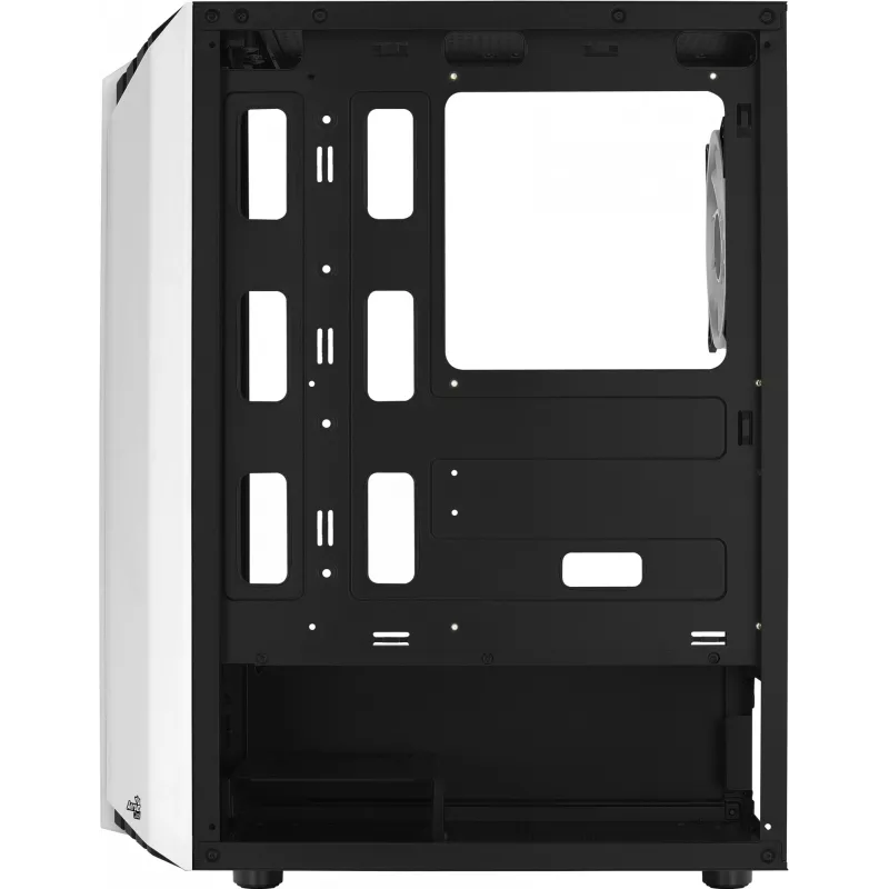 Aerocool Bionic V2 caixa de PC Midi Tower, ATX / micro ATX / Mini-ITX, vidro temperado, RGB, branca