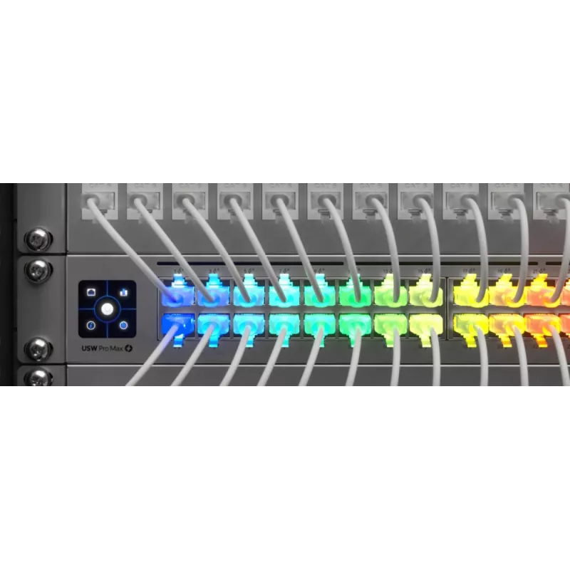 Cabo de rede UBIQUITI UACC-Cable-Patch-EL 0,3 m Cat6 2,5 Gbit/s PoE++ branco