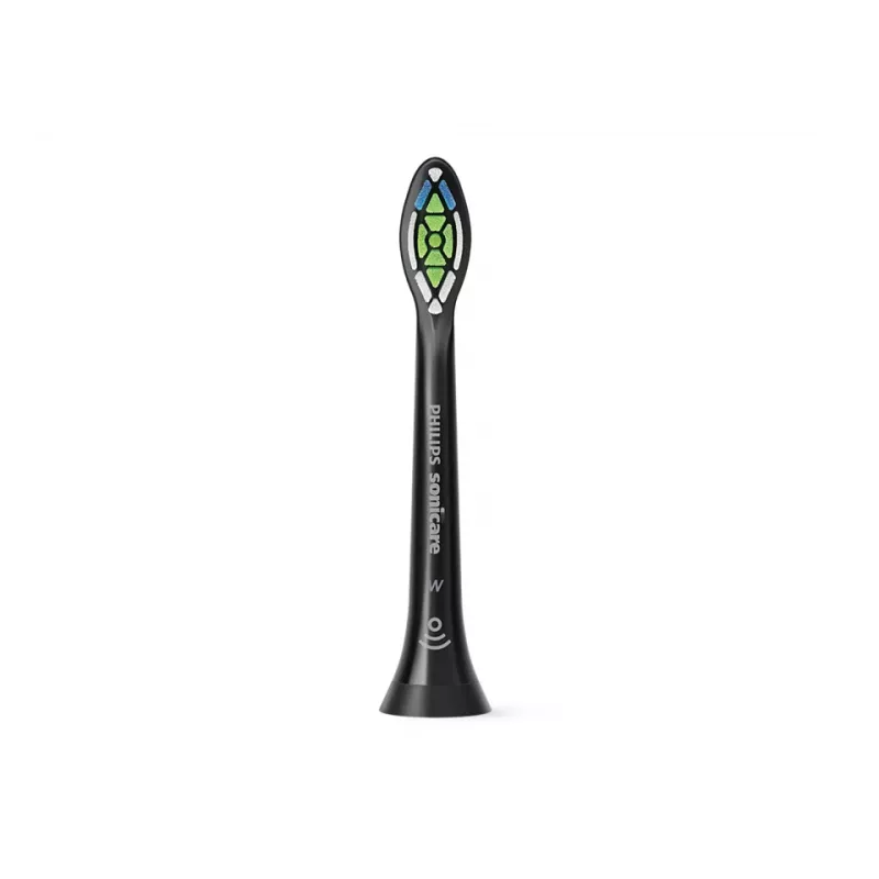 Cabeças de escova Philips HX6064/88 Optimal White — 4 unid., preto, cerdas médias, 62.000 movimentos/min