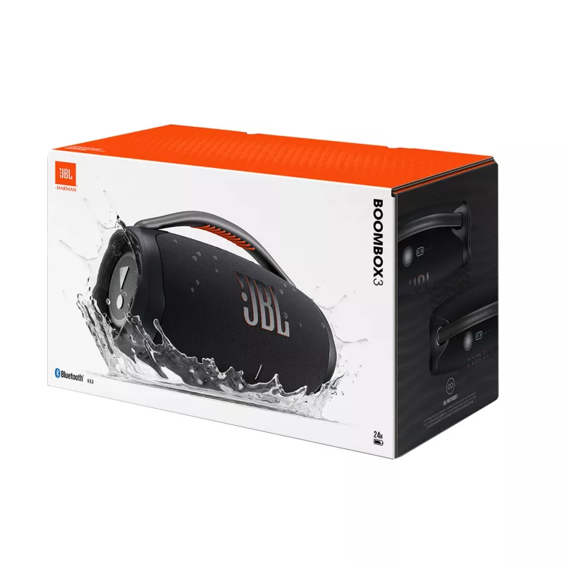 Coluna estéreo portátil JBL BOOMBOX 3 preta